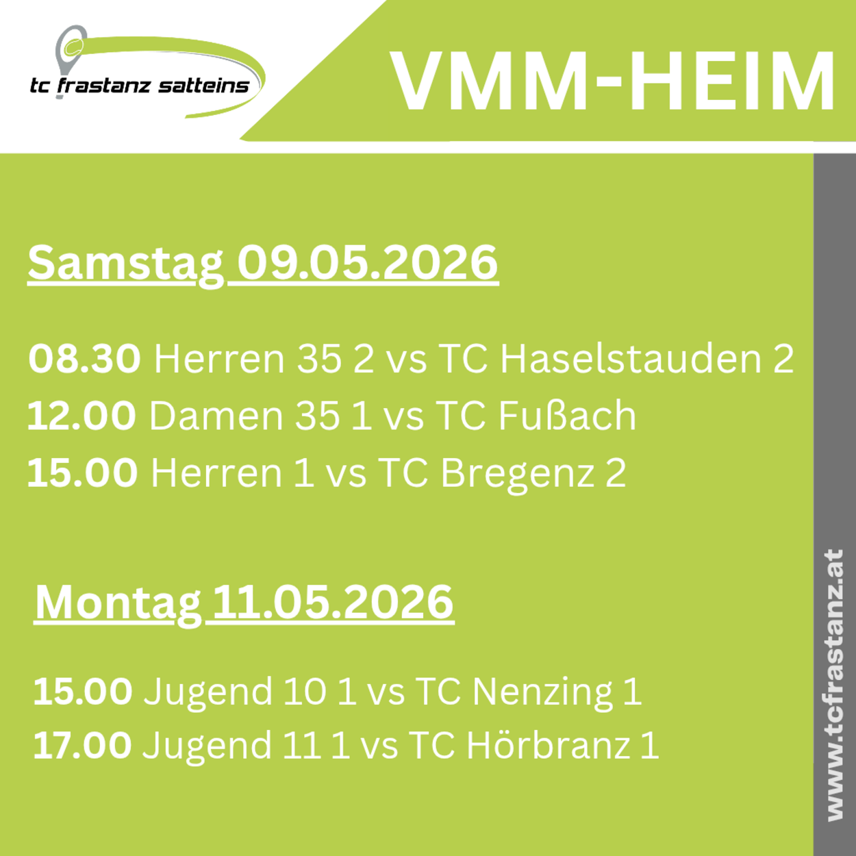 Start der VMM 2026